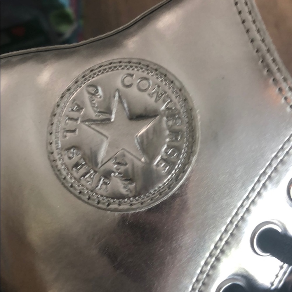 Silver Converse Hightops - image 6